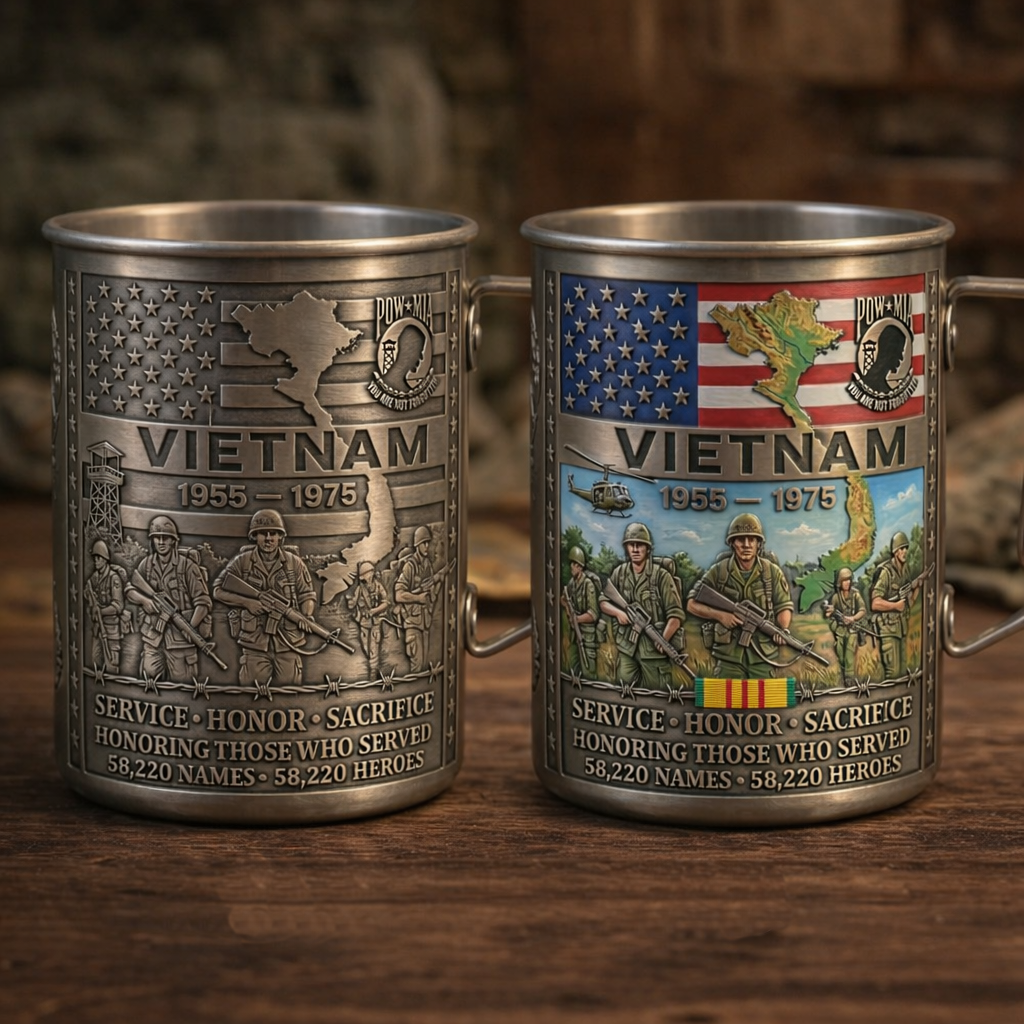 ποΈ- Vietnam Veteran Honor Coffee Mug β 1955-1975 Service Tribute