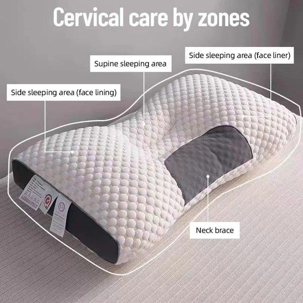 Glosrity 💥 Big Sale 50% OFF💥 Dotmalls™ Antibacterial Neck Support Sleep-Aid Massage Pillow