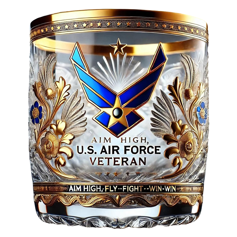 Glosrity Veteran Tribute Glass