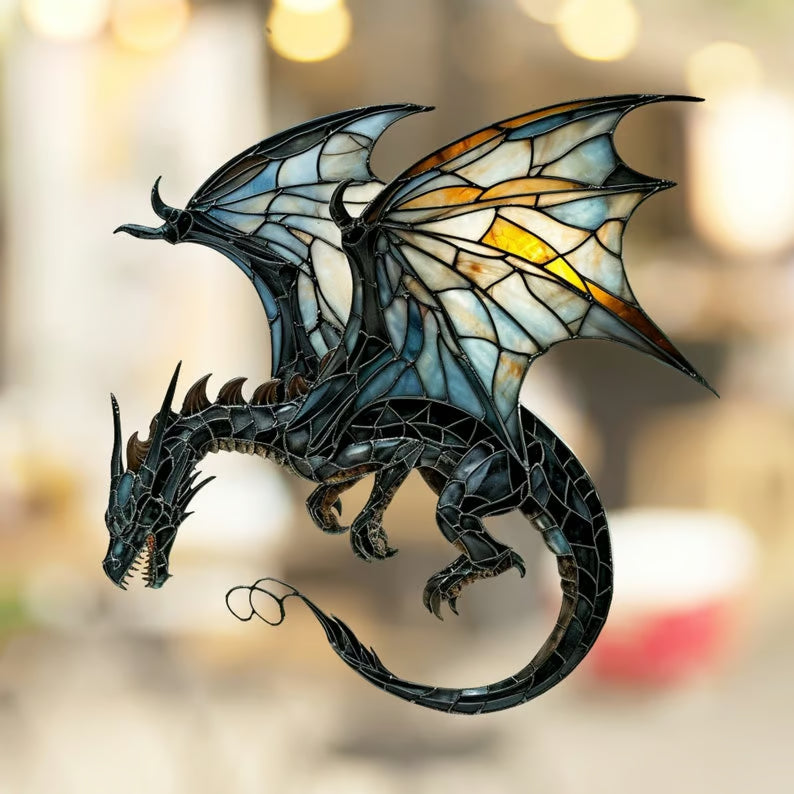 🎄2024 Christmas Gift 50% Off--Acrylic Colorful Dragon Suncatcher Ornament
