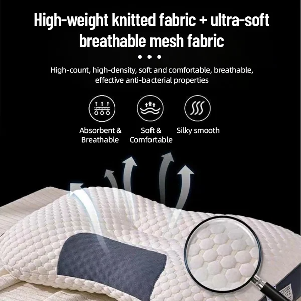 Glosrity 💥 Big Sale 50% OFF💥 Dotmalls™ Antibacterial Neck Support Sleep-Aid Massage Pillow