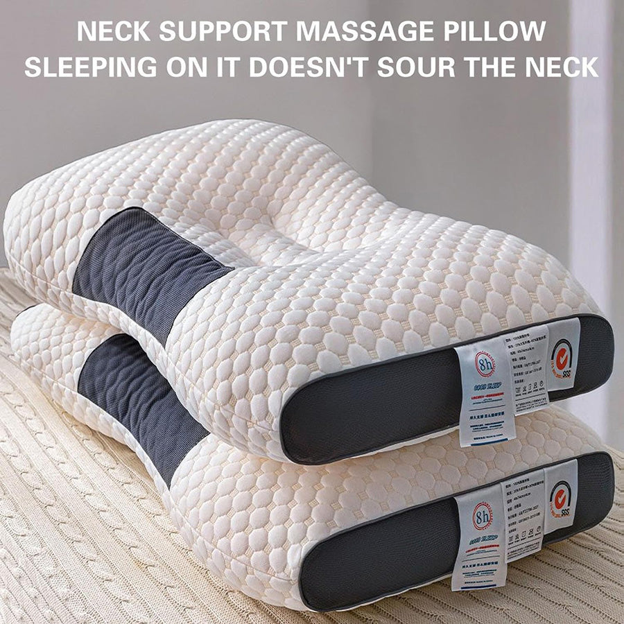 Glosrity 💥 Big Sale 50% OFF💥 Dotmalls™ Antibacterial Neck Support Sleep-Aid Massage Pillow