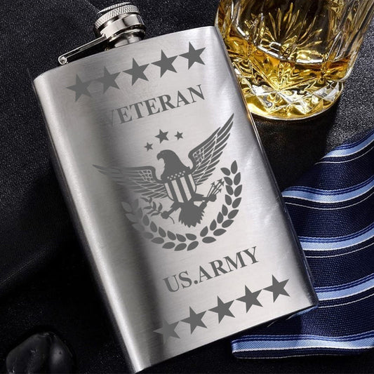 🔥49% OFF🎖️Stainless Steel Military Veteran Flasks