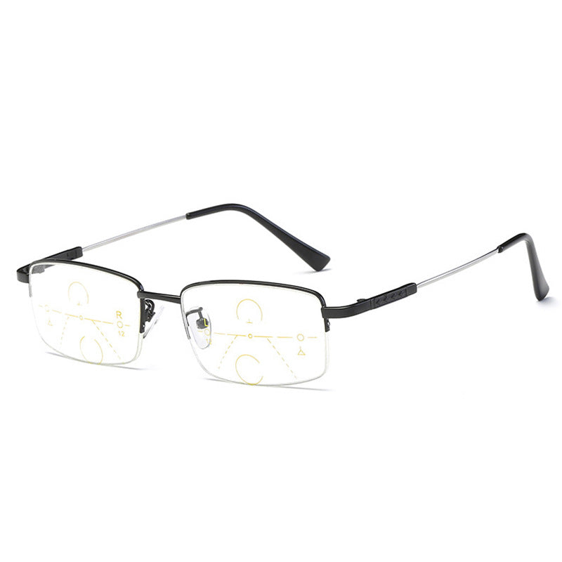 Glosrity Titanium progressive far and near dual-use reading glasses-CZ